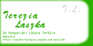 terezia laszka business card