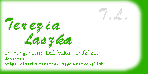 terezia laszka business card